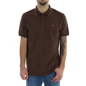 POLO SMALL STRIPE MARRONE